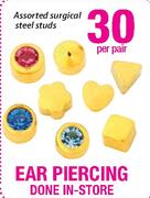 Assorted Surgical Steel Studs-Per Pair