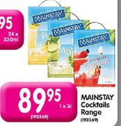 Mainstay Cocktails Range-1X3Ltr Each