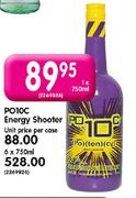 PO10C Energy Shooter-6X750ml 