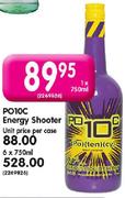 PO10C Energy Shooter-1X750ml Each