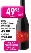 KWV Cafe Culture Pinotage-6X750ml