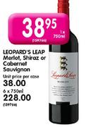 Leopard's Leap Merlot, Shiraz Cabernet Sauvignon-6X750ml