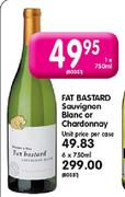 Fat Bastard Sauvignon Blanc Or Chardonnay-1X750ml Each