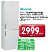 Hisense 345Ltr Combi Fridge Fridge(H345BWH)