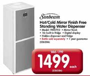 Sunbeam Hot/Cold Mirror Finish Free Standing Water Dispenser(VWD702)-Each