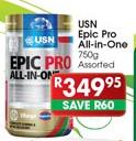 USN Epic Pro All In One-750gm