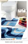 Microfibre Wave Bath Mat