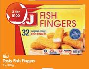 I&J Tasty Fish Fingers-3x800g