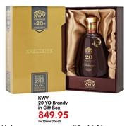 KWV 20 Yo Brandy In Gift Box-1x750ml