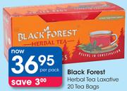 Black Forest Herbal Tea Laxative 20 Tea Bags-Per Pack
