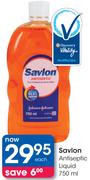 Savlon Antiseptic Liquid-750ml Each