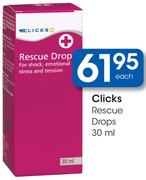 Clicks Rescue Drops-30ml Each