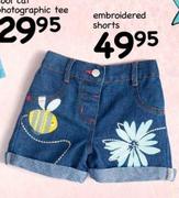 Embroidered Shorts