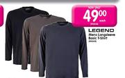 Legend Mens Longsleeve Basic T-Shirt-Each