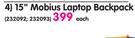 Paklite 15" Mobius Laptop Backpack