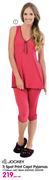 Jockey Spot Capri Pyjamas-Per Set