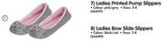 Ladies Printed Pump Slippers-Per Pair