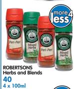 Robertsons Herbs And Blends-4 x 100ml