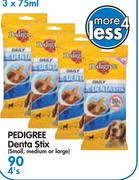 Pedigree Denta Stix(Small,Medium Or Large)-4's