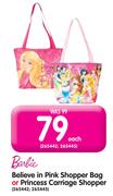 Barbie Beelieve In Pink Shopper Bag Or Princess Carriage Shopper