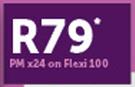 Nokia Asha 302-On Flexi 100
