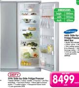 Defy 594L Side-By-Side Fridge/Freezer DFF404