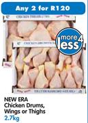 New Era Chicken Drums, Wings Or Thighs - 2X2.7kg