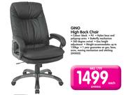 Gino High Back Chair -Each