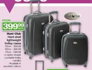 Hunt Club Hard-Shell Lightweight Trolley Cases-50cm
