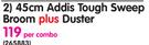Addis 45cm Tough Sweep Broom Plus Duster-Per Combo