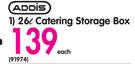Addis 26Ltr Catering Storage Box