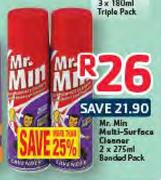 Mr. Min Multi-Surface Cleaner Banded Pack-2 x 275ml