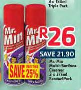 Mr Min Multi-Surface Cleaner Banded Pack-2 x 275ml