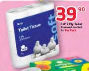 PnP 2 Ply Toilet Tissue Assorted-9's Per Pack