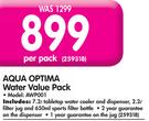 Aqua Optima Water Value Pack AWP001-Per Pack