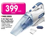 Black&Decker 7.2V Wet And Dry Dustbuster WD7215QW