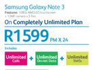 Samsung Galaxy Note 3-On Completely Unlimited Plan