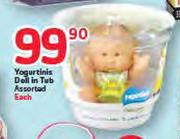 Yogurtinis Doll In Tub-Each