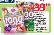  Disney Mickey Mouse Clubhouse,Avengers,Minnie Mouse,Disney Junior,Or 1000 Sticker