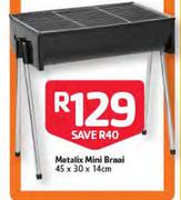 Metalix Mini Braai-45 x 30 x 14cm