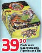 Prodasaurs Insect Imrasion Figurine And Tin