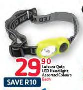 Leisure Quip LED Headlight Assorted Colours