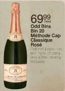 Odd Bins Bin 20  Methode Cap Classique Rose-750ml