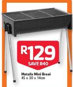 Metalix Mini Braai-45x30x14cm