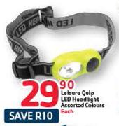 Leisure Quip LED Headlight Assorted Colours