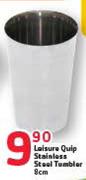 Leisure Quip Stainless Steel Tumbler-8cm