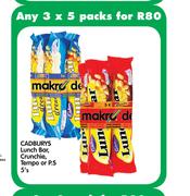 Cadbury's Lunch Bar,Crunchie,Tempo Or P.s-3x5