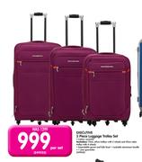 Executive 3 Piece Luggage Trolley Set-Per Set