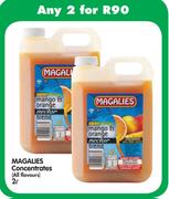 Magalies Concentrates (All Flavours)-2 x 2L