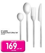ST James 16-Piece Rod Cutlery Set